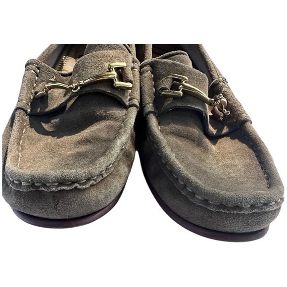 Sam Edelman “Talia” horsebit suede loafers – olive green, size 6 - Picture 8 of 10